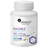 Aliness Magnez organiczny Trio 120 mg, 100 kapsułek Aliness Magnez organiczny Trio 120 mg, 100 kapsułek - miniaturka zdjęcia produktu