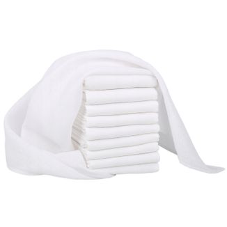 Bocioland, pieluchy tetrowe 115 g/m2, białe, 70 x 80 cm, 10 sztuk USZKODZONE OPAKOWANIE - zdjęcie produktu