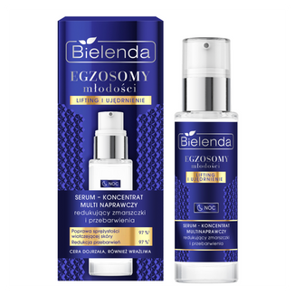 Bielenda Egzosomy Młodości, serum-koncentrat multi naprawczy na noc, redukujący zmarszczki i przebarwienia, 30 ml - zdjęcie produktu