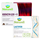 Zestaw Naturell Lactifer, 15 kapsułek + Koenzym Q10 + E, 120 kapsułek - miniaturka zdjęcia produktu
