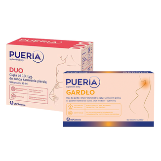 Zestaw Pueria Duo, 90 kapsułek + Pueria Gardło, 15 pastylek do ssania - zdjęcie produktu