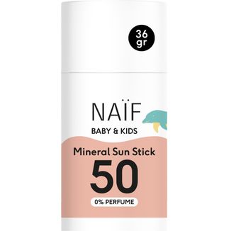 Naif Baby & Kids, mineralny sztyft przeciwsłoneczny dla dzieci i niemowląt, od urodzenia, SPF 50, 36 g Naif Baby & Kids, mineralny sztyft przeciwsłoneczny dla dzieci i niemowląt, od urodzenia, SPF 50, 36 g - zdjęcie produktu