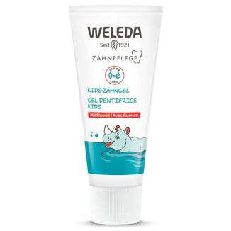 Weleda, żel do mycia zębów dla dzieci 0-6 lat, z fluorem, 50 ml - zdjęcie produktu