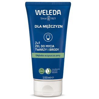 Weleda Men, żel do mycia twarzy i brody 2w1, 100 ml - zdjęcie produktu