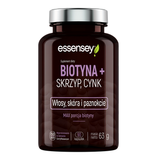 Essensey Biotyna, Skrzyp, Cynk, 90 kapsułek - zdjęcie produktu
