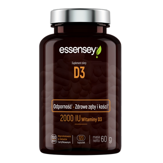 Essensey D3, 120 kapsułek KRÓTKA DATA Essensey D3, 120 kapsułek KRÓTKA DATA - zdjęcie produktu