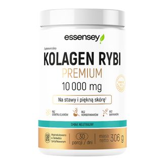 Essensey Kolagen Rybi Premium 10000 mg, neutralny, 306 g - zdjęcie produktu