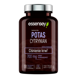 Essensey Potas Cytrynian, 90 kapsułek - zdjęcie produktu