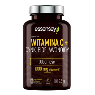 Essensey Witamina C + Cynk, Bioflawonoidy, 90 kapsułek - zdjęcie produktu