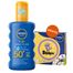 Nivea Sun Kids Protect & Care 5w1, spray ochronny do opalania dla dzieci, z zanikającym kolorem, SPF 50+, 200 ml + Dobble gra gratis - miniaturka  zdjęcia produktu
