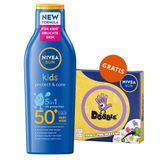 Nivea Sun Kids Protect & Care 5w1, balsam ochronny do opalania dla dzieci, SPF 50+, 200 ml + Dobble gra gratis - miniaturka zdjęcia produktu