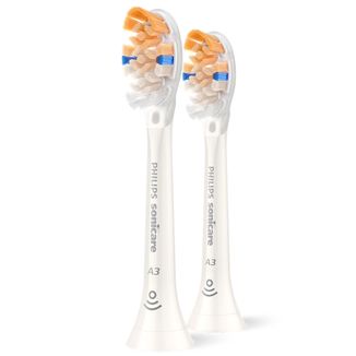 Philips, końcówki wymienne do szczoteczki sonicznej Sonicare A3 Premium All-in-One, białe, 2 sztuki - zdjęcie produktu