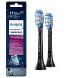 Philips, końcówki wymienne do szczoteczki sonicznej Sonicare G3 Premium Gum Care, czarne, 2 sztuki - miniaturka zdjęcia produktu
