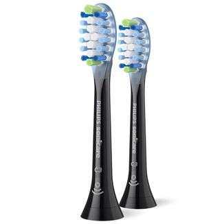 Philips, końcówki wymienne do szczoteczki sonicznej Sonicare C3 Premium Plaque Defence, czarne, 2 sztuki - zdjęcie produktu