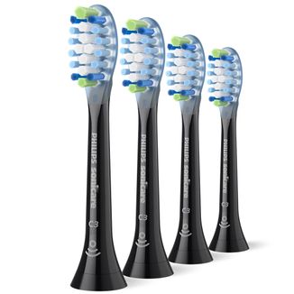 Philips, końcówki wymienne do szczoteczki sonicznej Sonicare C3 Premium Plaque Defence, czarne, 4 sztuki - zdjęcie produktu