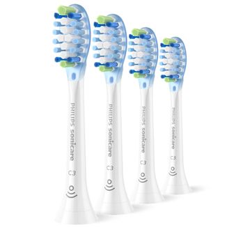 Philips, końcówki wymienne do szczoteczki sonicznej Sonicare C3 Premium Plaque Defence, białe, 4 sztuki - zdjęcie produktu