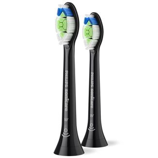 Philips, końcówki wymienne do szczoteczki sonicznej Sonicare W2 Optimal White, czarne, 2 sztuki - zdjęcie produktu