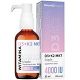 BioceriQ Witamina D3 +K2 MK7, krople, 30 ml - miniaturka zdjęcia produktu