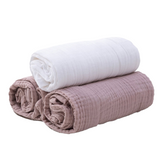 BabyMatex, pieluchy muślinowe, 70 cm x 80 cm, brudny róż i biała, 3 sztuki USZKODZONE OPAKOWANIE - miniaturka zdjęcia produktu