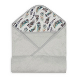 BabyMatex, okrycie kąpielowe frotte Bamboo Design, 100 cm x 100 cm, szare USZKODZONE OPAKOWANIE - miniaturka zdjęcia produktu