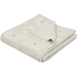 BabyMatex, kocyk bambusowy z ozdobnymi kuleczkami Accent, 80 cm x 100 cm,  jasnoszary - miniaturka zdjęcia produktu