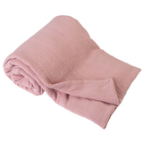 BabyMatex, kocyk muślinowy Muslin, 75 cm x 100 cm, różowy - miniaturka zdjęcia produktu