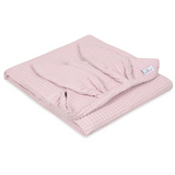BabyMatex, okrycie kąpielowe bawełniane Wafel Prestige Bunny, 70 cm x 140 cm, różowe - miniaturka zdjęcia produktu