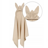 BabyMatex, okrycie kąpielowe bawełniane Wafel Prestige Bunny, 70 cm x 140 cm, beżowe - miniaturka zdjęcia produktu