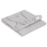 BabyMatex, okrycie kąpielowe bawełniane Wafel Prestige Bunny, 70 cm x 140 cm, szare - miniaturka zdjęcia produktu