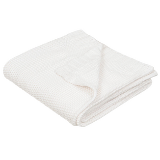 BabyMatex, kocyk bawełniany Tully, 80 cm x 100 cm, biały - zdjęcie produktu
