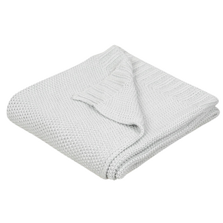 BabyMatex, kocyk bawełniany Tully, 80 cm x 100 cm, jasnoszary - zdjęcie produktu
