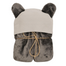 Babymatex, kocyk z mikrofibry z kapturkiem do nosidełka Koala Muslin, 95 cm x 95 cm, czarny - miniaturka  zdjęcia produktu