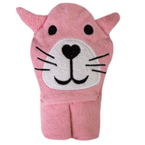 BabyMatex, okrycie kąpielowe frotte dla niemowląt Jimmy, 80 cm x 80 cm, różowy kot - miniaturka zdjęcia produktu