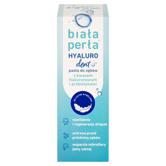 Biała Perła Hyaluro Dent, pasta do zębów z kwasem hialuronowym i probiotykami, 75 ml - zdjęcie produktu