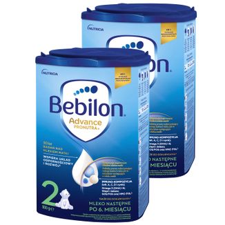 Zestaw Bebilon Advance Pronutra 2, mleko następne, powyżej 6 miesiąca, 2 x 800 g - zdjęcie produktu