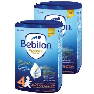 Zestaw Bebilon Advance Pronutra 4 Junior, odżywcza formuła na bazie mleka, po 2 roku, 2 x 800 g - zdjęcie produktu