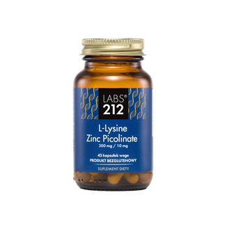 Labs212 L-Lysine Zinc Picolinate, lizyna + cynk, 45 kapsułek - zdjęcie produktu