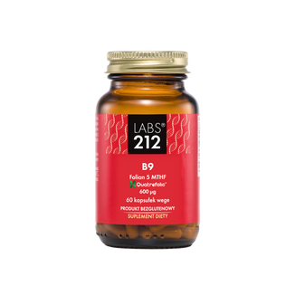Labs212 B9 Folian 5-MTHF, kwas foliowy, 60 kapsułek - zdjęcie produktu