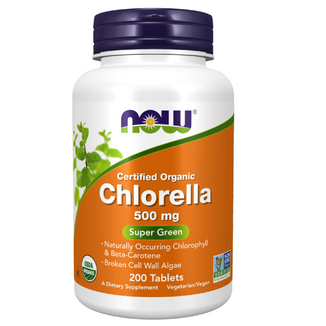 Now Foods Chlorella 500 mg, 200 tabletek - zdjęcie produktu