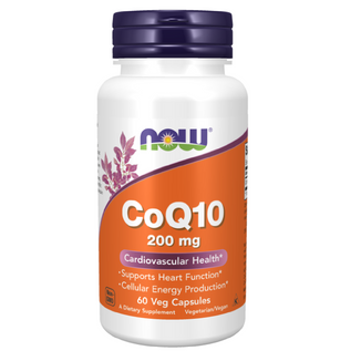 Now Foods CoQ1- 200 mg, koenzym Q10, 60 kapsułek wegańskich - zdjęcie produktu