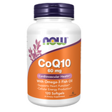 Now Foods CoQ10 60 mg, koenzym Q10 z omega-3, 120 kapsułek - miniaturka zdjęcia produktu