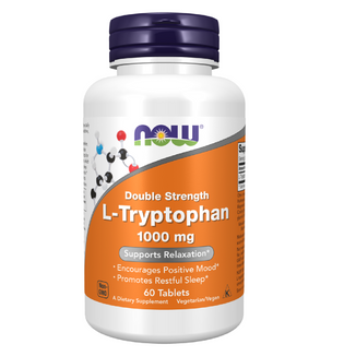 Now Foods L-Tryptophan 1000 mg, L-tryptofan, 60 tabletek - zdjęcie produktu