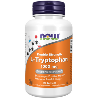 Now Foods L-Tryptophan 1000 mg, L-tryptofan, 60 tabletek - zdjęcie produktu