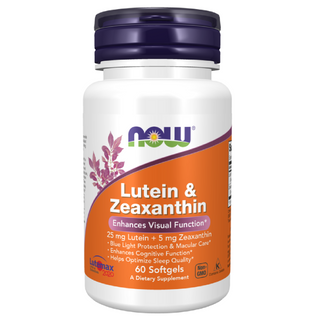 Now Foods Lutein & Zeaxanthin, luteina i zeaksantyna, 60 kapsułek - zdjęcie produktu