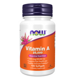 Now Foods Vitamin A 25000 j.m., witamina A, 100 kapsułek - miniaturka zdjęcia produktu