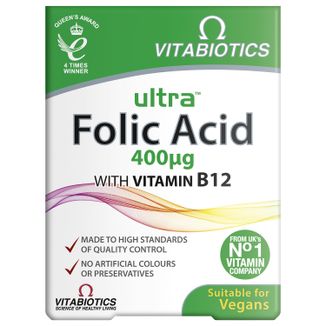 Vitabiotics Ultra Folic Acid, 60 tabletek - zdjęcie produktu