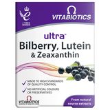 Vitabiotics Ultra Bilberry, Lutein, Zeaxanthin, 30 tabletek - miniaturka zdjęcia produktu