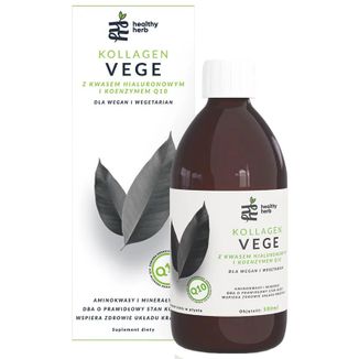 Healthy Herb Kollagen Vege z kwasem hialuronowym i koenzymem Q10, 500 ml KRÓTKA DATA - zdjęcie produktu