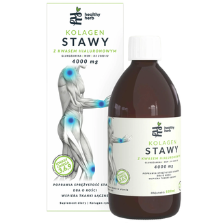 Healthy Herb Kolagen Stawy 4000 mg, z kwasem hialuronowym, 500 ml - zdjęcie produktu
