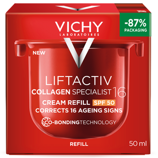 Vichy Liftactiv Collagen Specialist 16, krem do twarzy na dzień, SPF 50, zapas, 50 ml - zdjęcie produktu
